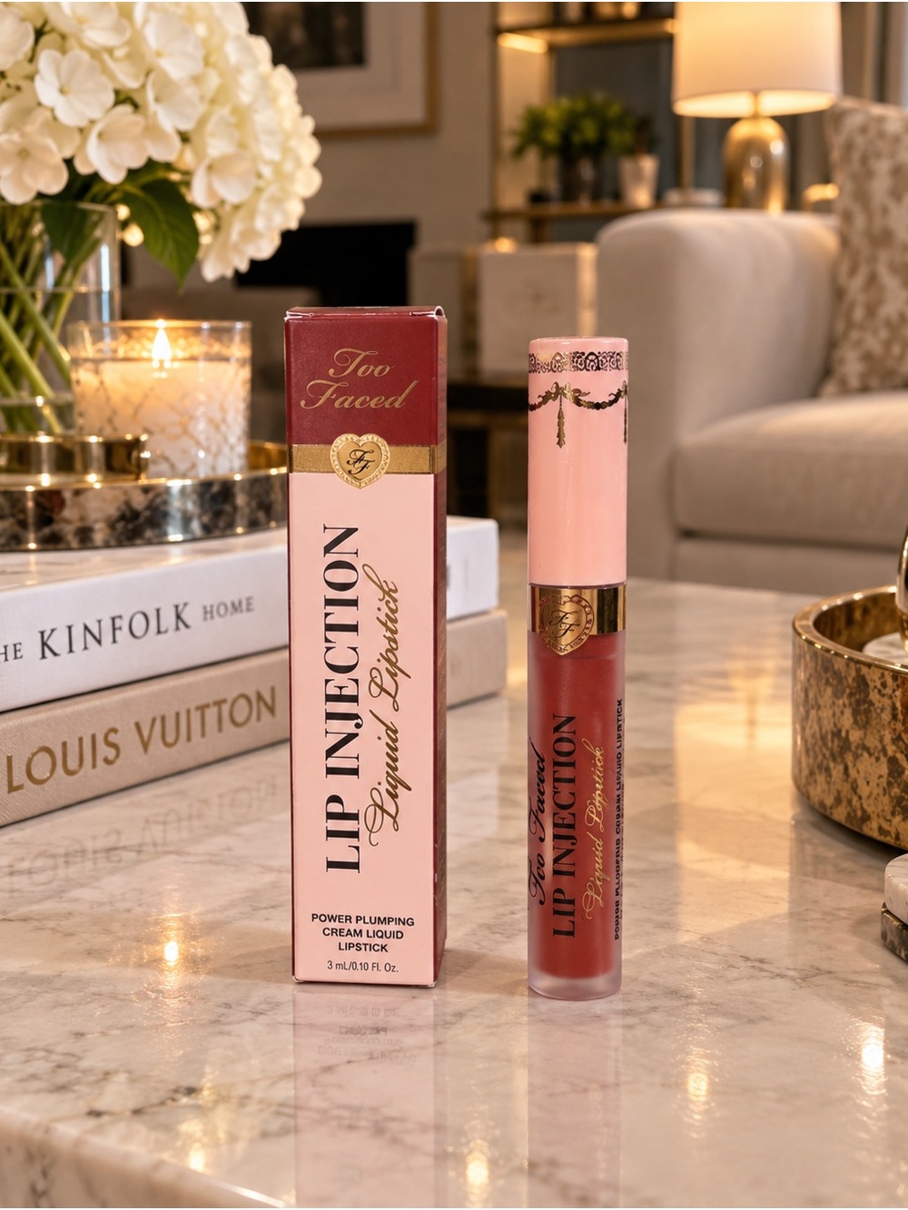 Too Faced Lip Injection Liquid Lipstick Boom Boom Pow Power Plumping NEW